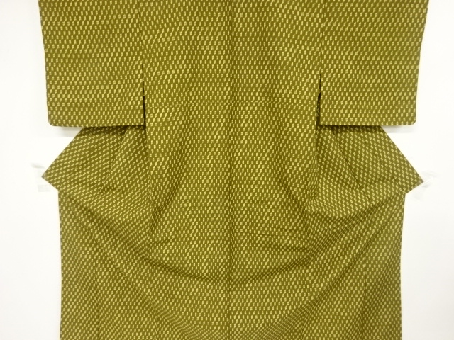 抽象模様上代紬単衣着物